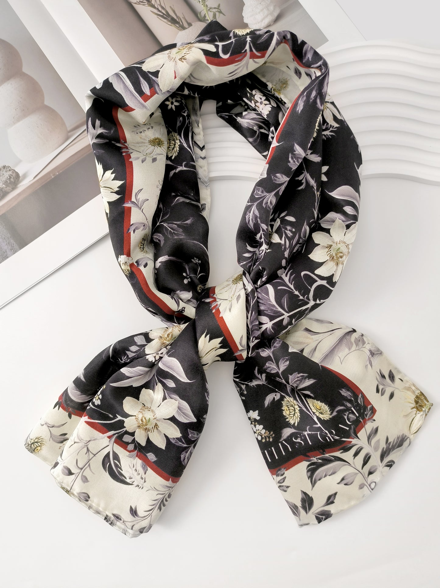 Meadow Swirl Schal – Seidenwolle-Modal-Mischung